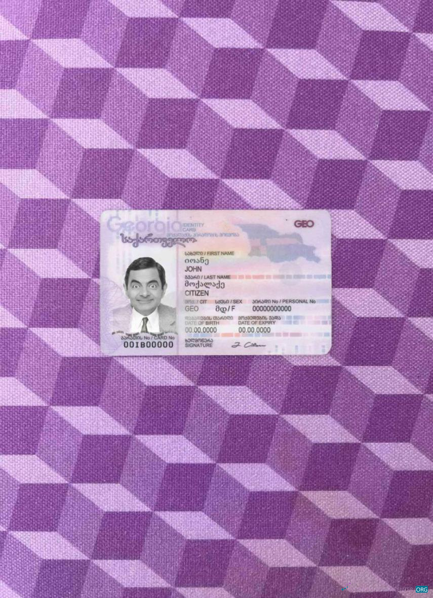 Download Georgia ID photolook FRONT Photoshop template